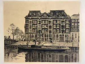 Willem Witsen - West-Indisch Huis - mooie en originele ets kopen? Bied vanaf 200!