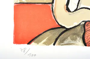 Corneille - La nuit étoilée - litho- Gesigneerd - 69,5x49,5 cm - 1975 kopen? Bied vanaf 325!