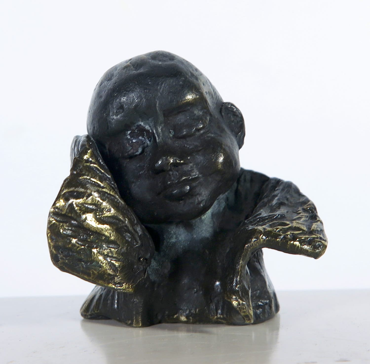 Niet of onleesbaar gesigneerd - Brons, Kinderhoofdje kopen? Bied vanaf 1!