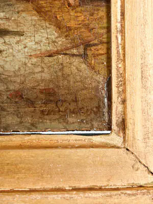 Charles Leickert - Stadsgezicht in de zomer - Ingelijst kopen? Bied vanaf 3950!