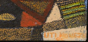 Uti Ndueze - Acryl op doek, Compositie met figuren kopen? Bied vanaf 100!