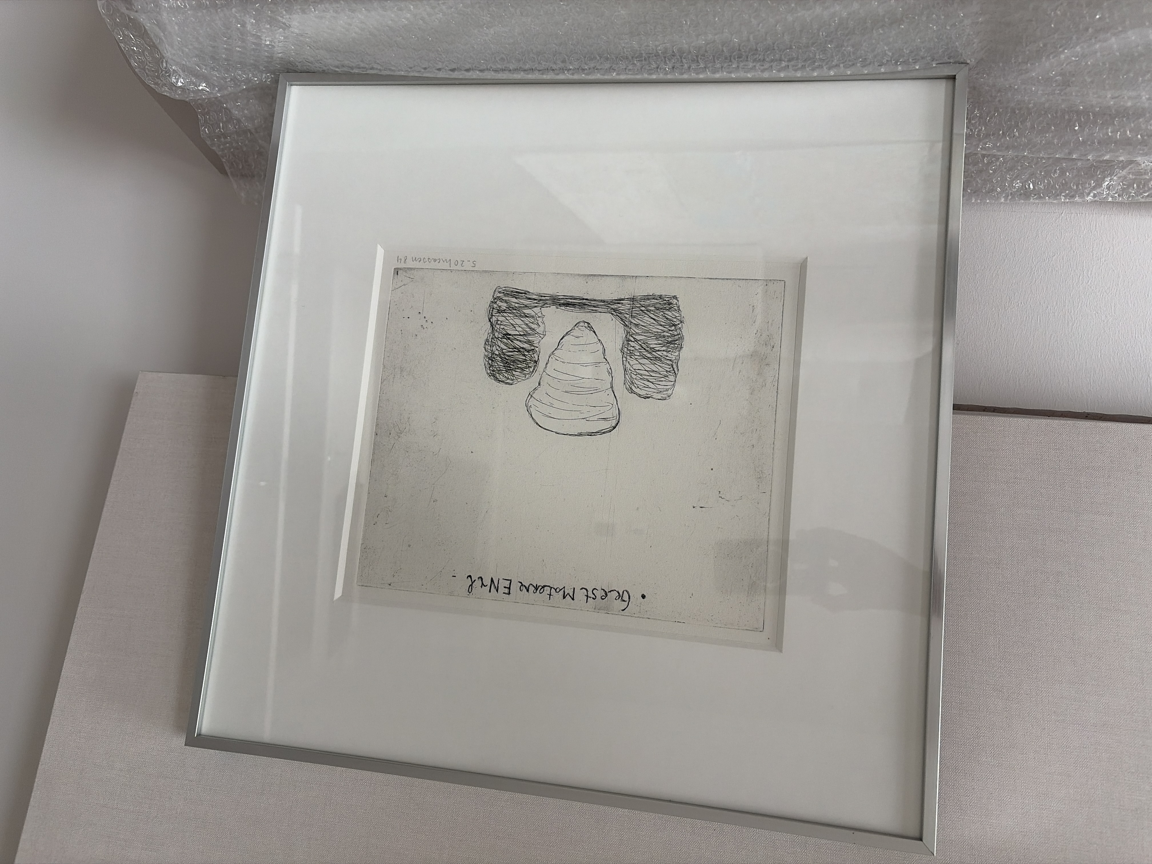 Buy Reinier Lucassen - Reinier Lucassen – “Geest materne” – handgesigneerde ets uit 1984? Bid from 100!