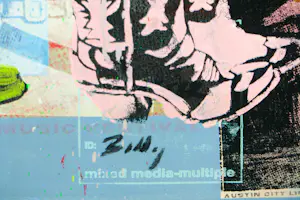 Crail Moansburg - Handbewerkte zeefdruk en acryl op doek, These boots - Ingelijst (Groot) kopen? Bied vanaf 150!