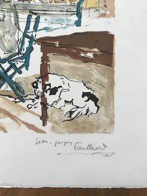 Jean Jacques Gailliard - Gesigneerde kleurenlitho - "Terras" - 145/145 kopen? Bied vanaf 75!