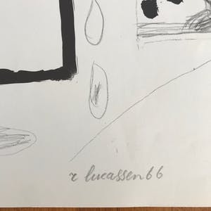 Reinier Lucassen - Gesigneerde litho - "KUIFJE" - 1966 - 22/50 - zelden aangeboden! kopen? Bied vanaf 75!