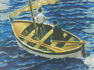 Amadeu Casals - Sailboat in the port of Cadaques kopen? Bied vanaf 25!