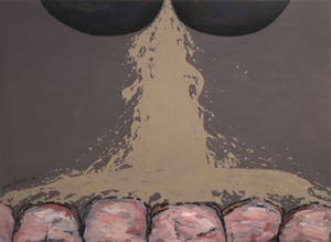 Jan van Holthe - Acryl op papier, Merde 28 kopen? Bied vanaf 1!