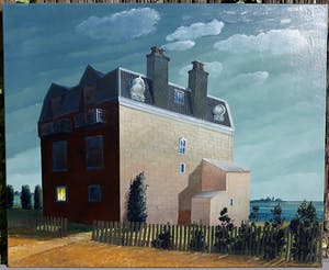 Erna van Mondfrans - Huis in Bretagne, olieverf op doek (ingelijst) kopen? Bied vanaf 175!