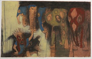 Ru van Rossem - Kleurenets en aquatint, Perahera II kopen? Bied vanaf 80!