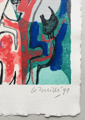 Corneille - kleurrijke zeefdruk - 1991. kopen? Bied vanaf 150!
