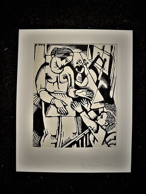 Nikolaas Eekman - originele Houtsnede , “Moeder en Kind” – gesigneerd in de plaat – ca 1920 kopen? Bied vanaf 26!