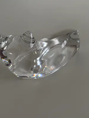 Val-Saint-Lambert - Een paar kristallen katten van Val Saint Lambert – model ontworpen door Katherine De Sousa. kopen? Bied vanaf 500!