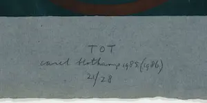 Carel Blotkamp - Litho, TOT - Ingelijst kopen? Bied vanaf 150!