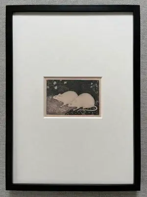 Jan Mankes - Originele Heliogravure 2 Muizen 1923 kopen? Bied vanaf 120!
