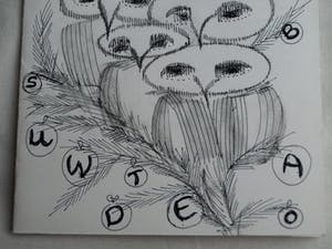 Chrysiis - Inkttekening , Ontwerp voor Kerstkaart 1978 + Boekje kopen? Bied vanaf 1!