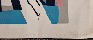 Paul Maas - grote expressionistische jaren 70 kleuren houtsnede "Lente" potloodgesigneerd kopen? Bied vanaf 35!