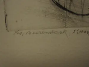 Theo Beerendonk - jaren 60 - Fraaie droge naald Ets - 2e staat - "vrouwelijk naakt" gesigneerd kopen? Bied vanaf 27!