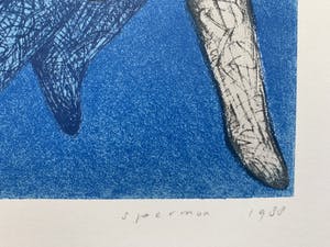 Kees Spermon - kleurenlitho - 'A voice....... imagine' - 1988 kopen? Bied vanaf 75!