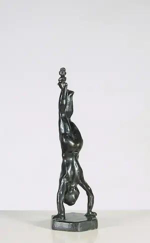 Nicolas Dings - Bronzen beeld, Balans kopen? Bied vanaf 160!