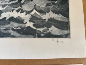 Giorgio Ferrari - Onstuimige zee bij rotsen kopen? Bied vanaf 25!