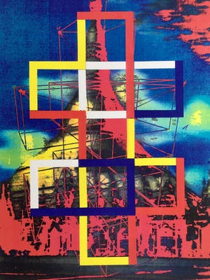 Woody van Amen - fraaie popart computerprint - 1991 kopen? Bied vanaf 45!