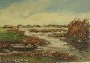Hendrik Cornelis Kranenburg - polderlandschap kopen? Bied vanaf 20!