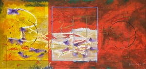 Piotr Konkel - Zeefdruk op papier (bevestigd op board), Zonder titel kopen? Bied vanaf 1!