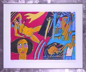 Corneille - Litho, Zonder titel - Ingelijst verkocht voor € 200!