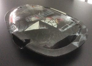 Niet of onleesbaar gesigneerd - BIJZONDER GLAZEN SCULPTUUR (45cm) kopen? Bied vanaf 1!