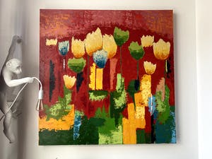 Niet of onleesbaar gesigneerd - tulpenveld kopen? Bied vanaf 1!