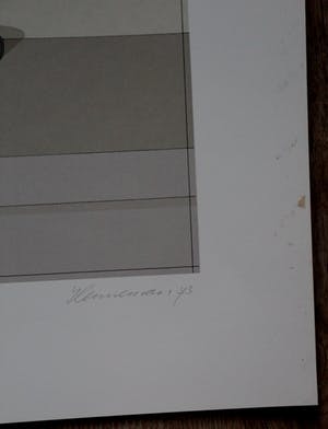 Jeroen Henneman - Zeefdruk: Kraan en waterstraal - 1973 kopen? Bied vanaf 95!