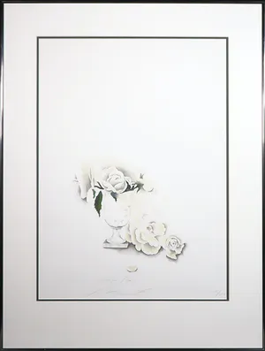 Susanne Hartmann - Litho, Bloemen in vaas - Ingelijst kopen? Bied vanaf 1!