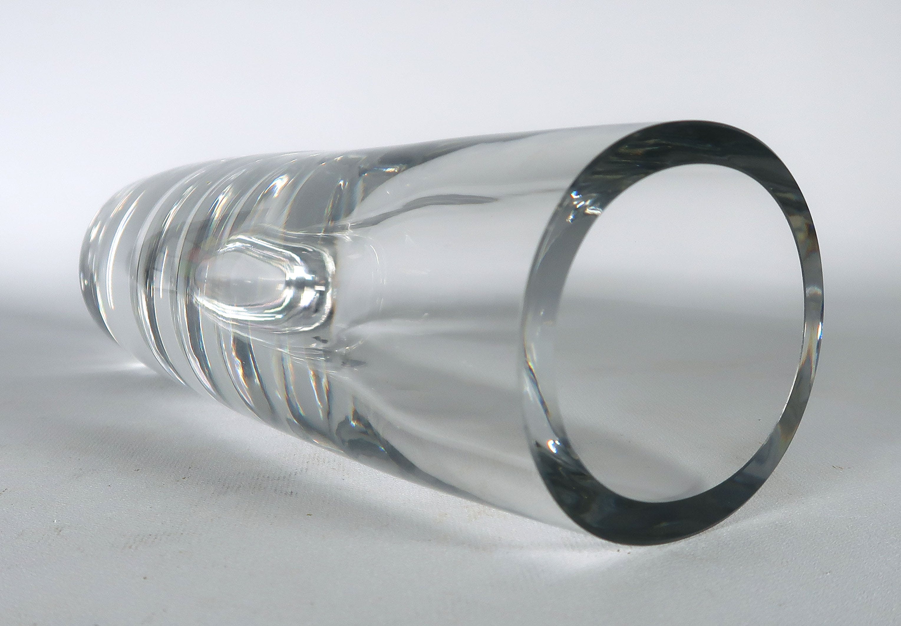 Skruf - Glas, Blanke ovalen vaas kopen? Bied vanaf 20!