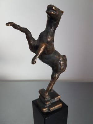 Ruurd Hallema - Bronzen beeld "Steigerend Paard" kopen? Bied vanaf 50!