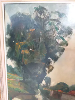 Jan Gregoire - Indrukwekkend, echt nederlands, landschap met imposante treurwilg kopen? Bied vanaf 260!