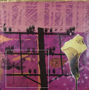 Mark Verdoes - Gemengde techniek op linnen, Zonder titel - Ingelijst kopen? Bied vanaf 40!