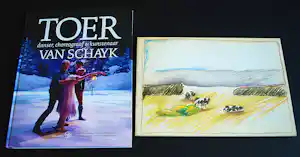 Buy Toer van Schaijk - 2 boeken, o.a. tekeningen bij choreografie 'Landschap' genummerd 533/2200? Bid from 60!