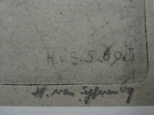 Hans van Efferen - Delicate E.A. Ets "Eveline" expositie 1969 galerie Adrian Stahlecker kopen? Bied vanaf 30!