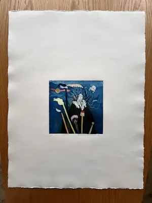 Michel van Overbeeke - "Aware - Away III" - Ets/aquatint - Gesigneerd - 20/50 - 1996 kopen? Bied vanaf 75!