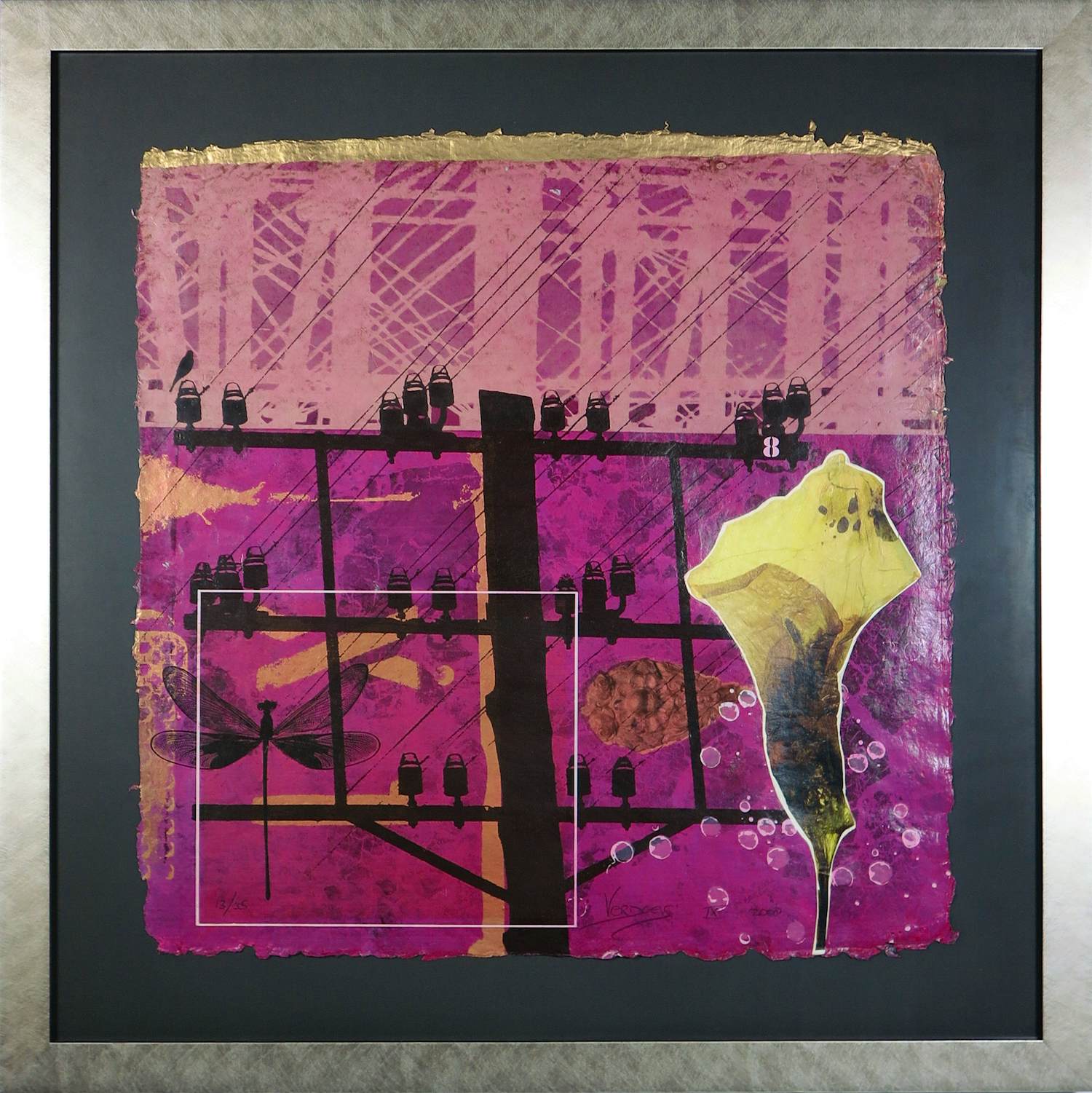 Mark Verdoes - Gemengde techniek op linnen, Zonder titel - Ingelijst kopen? Bied vanaf 40!