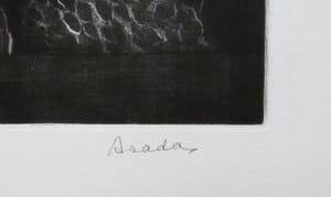 Hiroshi Asada - Poort met vrouwenhoofden, ets kopen? Bied vanaf 30!