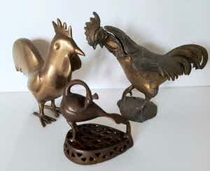 Uniek verzameling van bronsen vogels - 3stuk's verkocht voor € 1!