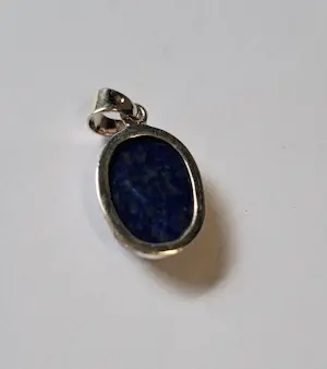 Nieuwe zilveren hanger met Lapis lazuli kopen? Bied vanaf 50!