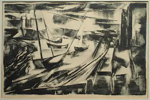 Thijs Sterk - Litho , St. Valery – 1963 – nr. 6 van 10 ex. kaufen? Bieten Sie von 1!