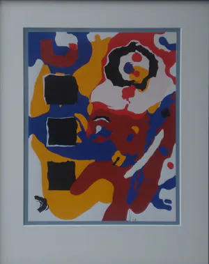 Walter van Oel - Zeefdruk met passepartout kopen? Bied vanaf 109!