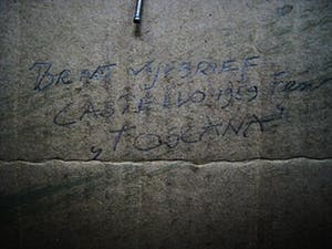 Ernst Vijlbrief - Amsterdam - Provo - Originele 1959 Aquarel "Castello Toscane" gesigneerd kopen? Bied vanaf 81!