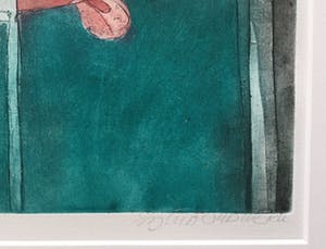 Sylvia Oudkerk - De slager in Lanzou | kleurenets - ingelijst kopen? Bied vanaf 35!