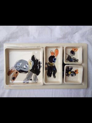 Niet of onleesbaar gesigneerd - Set van 5 schalen. kopen? Bied vanaf 10!