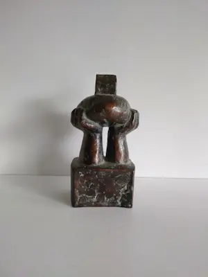 Theo Schreurs - Bronzen “Vitruvius “ beeld kopen? Bied vanaf 25!