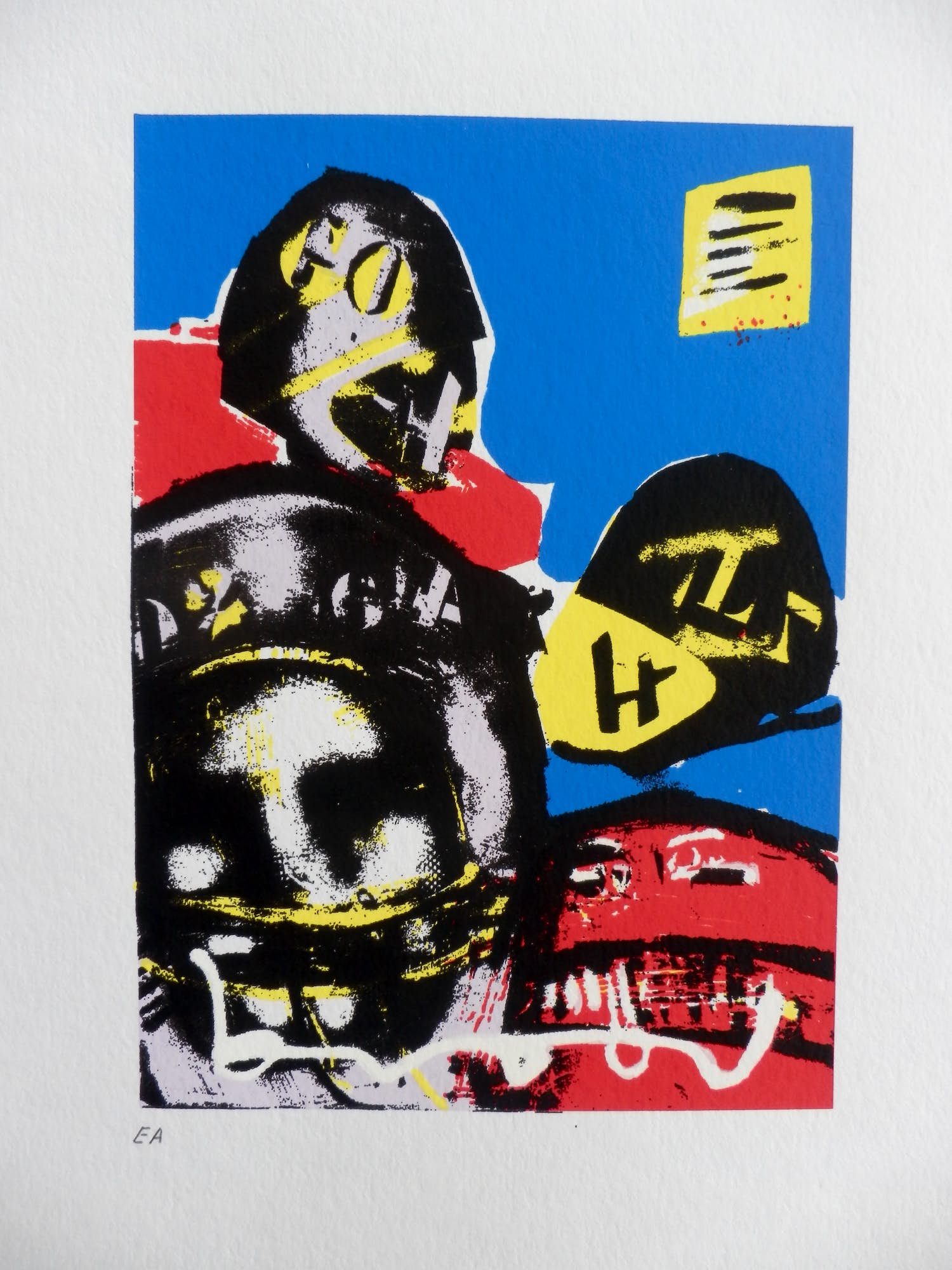 Herman Brood - Kleurenzeefdruk BASEBALL verkocht voor € 59!